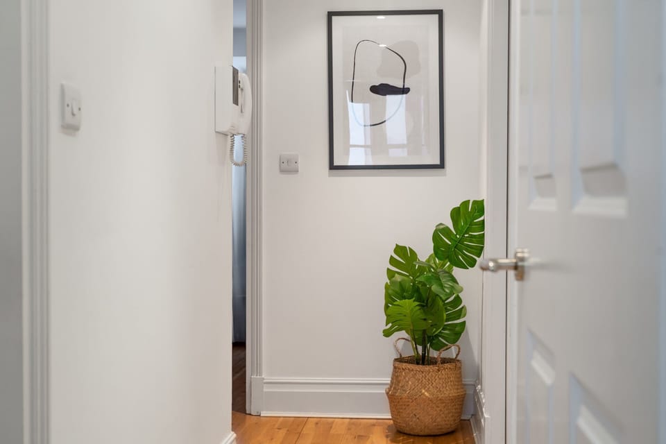 The hallway and entrance area