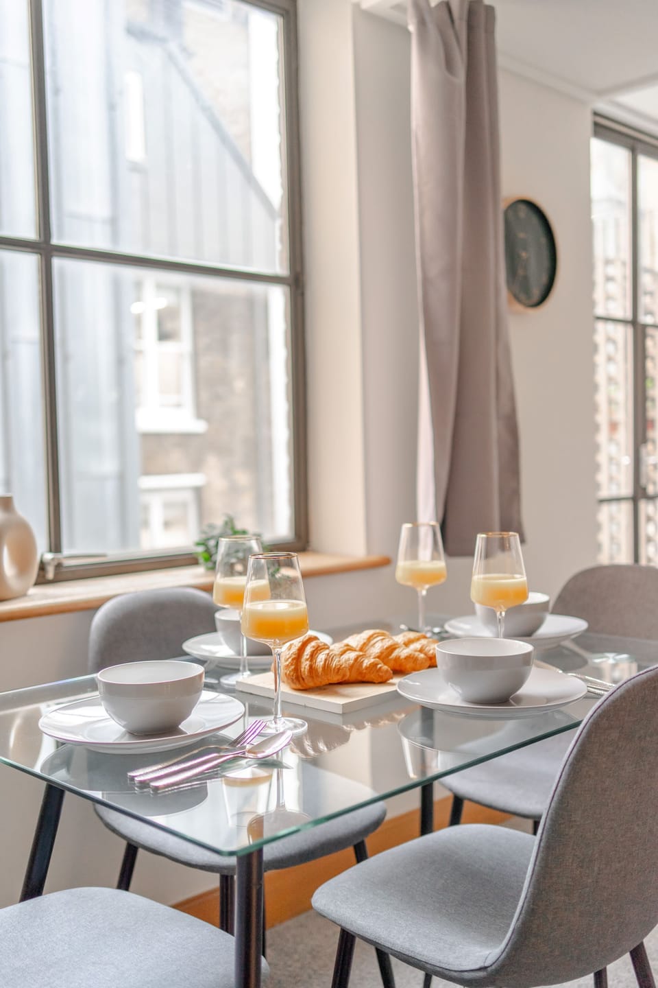 The dining area