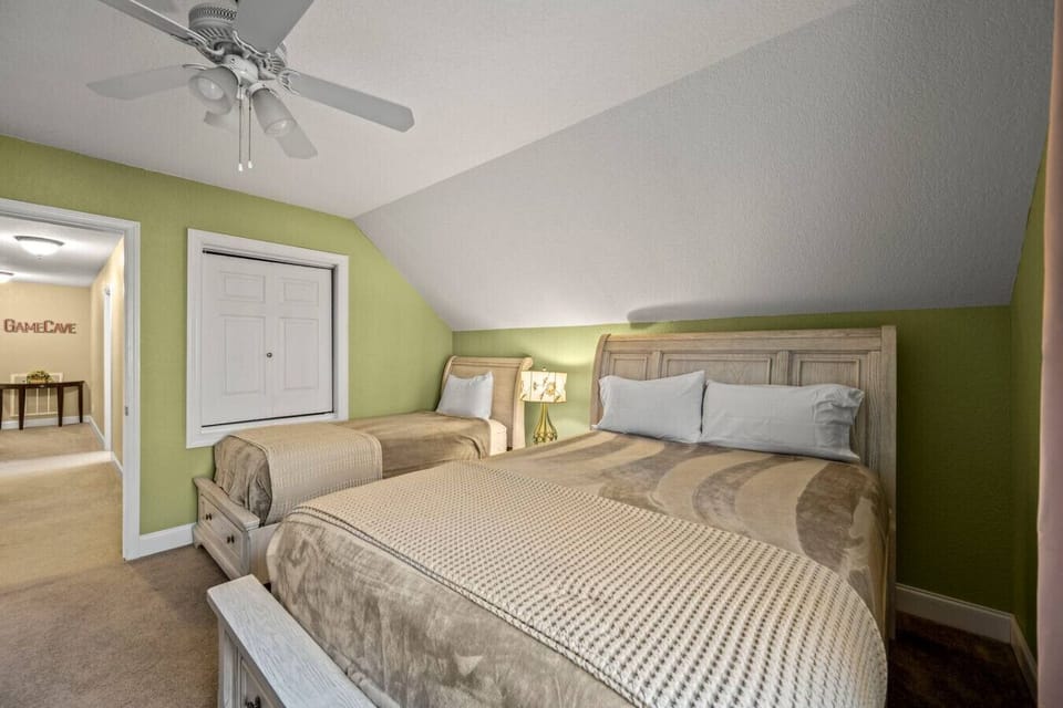 Enjoy a great night of sleep on the comfortable mattresses in all bedrooms.