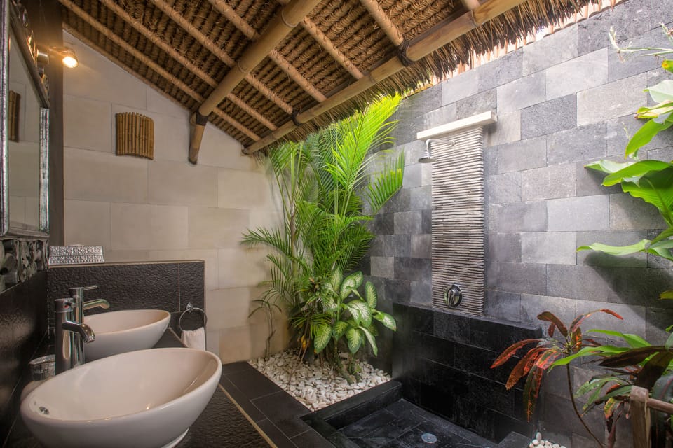 Private Plunge Pool Room | Bathroom | Shower, free toiletries, hair dryer (on request), bathrobes