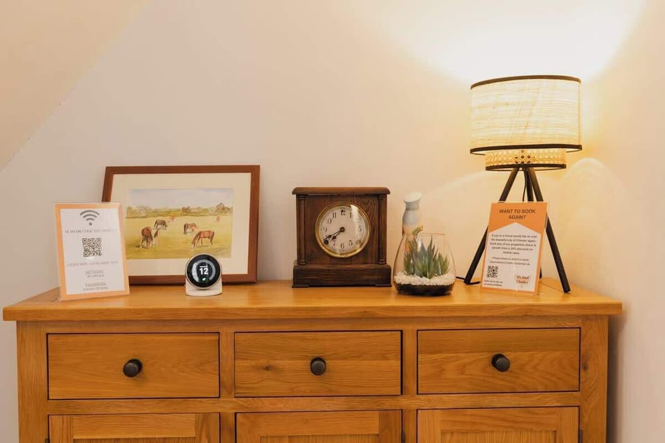 The Living/Dining Room: lovely little touches make this property a home away from home.