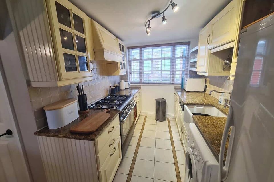 The Kitchen:  socialise while cooking in this open plan kitchen - perfect for entertaining.