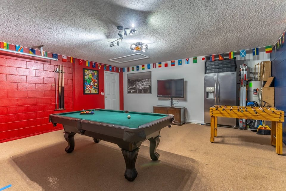 Game Room - View #3 - - TV for Game Use, Refrigerator for Drinks