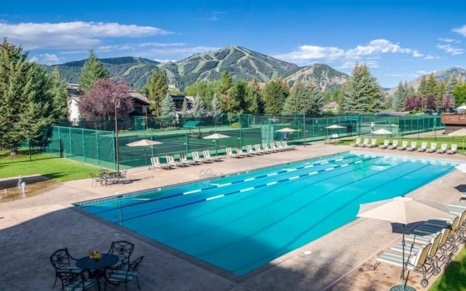 This is the Olympic Pool at the Sun Valley Resort. Access to this pool is included with the Resort Amenity access that is part of your rental