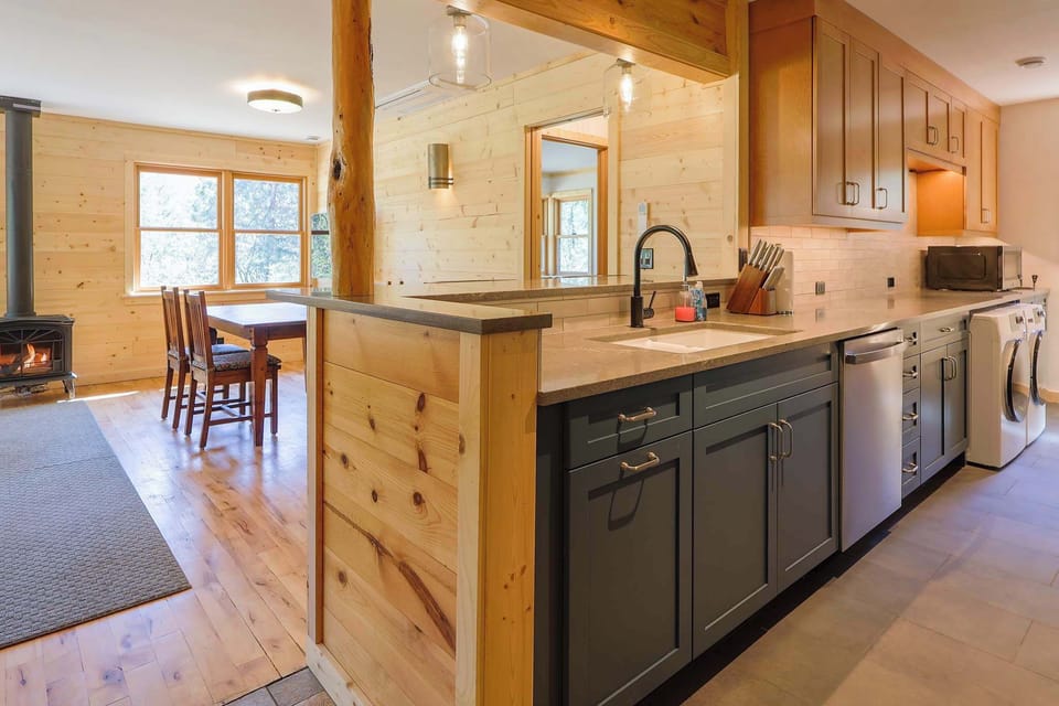 Open kitchen and dining