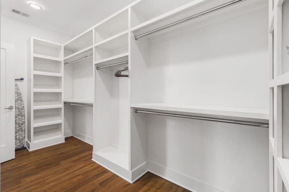 Huge walk-in closet attached to the primary bed / bath. Plenty of space to keep and hang your clothes.