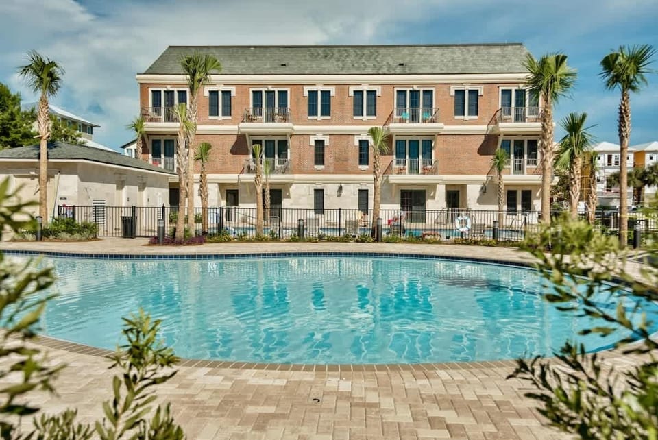 Community pool right outside your door