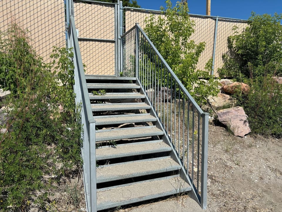 Man Gate Stairs to beach