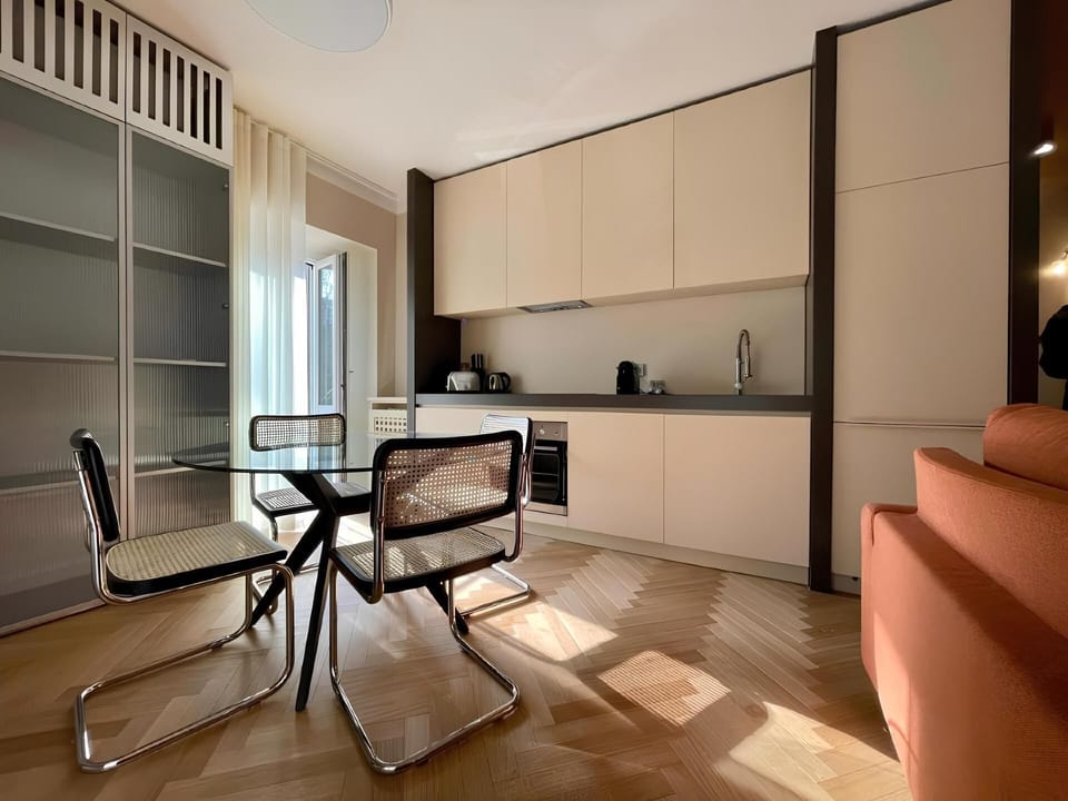 Apartment | Private kitchen | Full-size fridge, oven, stovetop, dishwasher