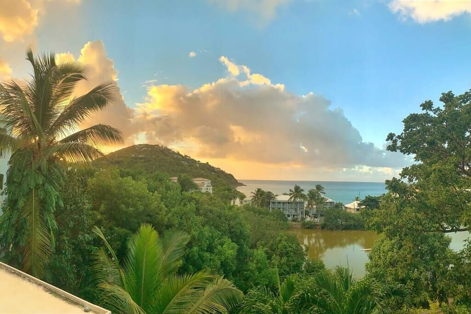 Sunrise View over the Caribbean from the Master Bedroom Veranda