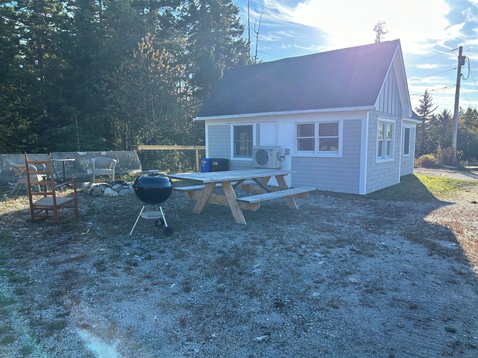 Bodwell grilling and firepit area