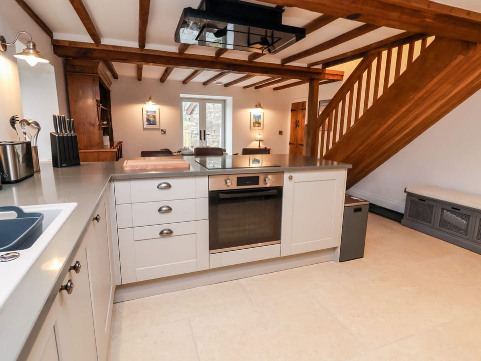 Fridge, dishwasher, electric kettle, toaster