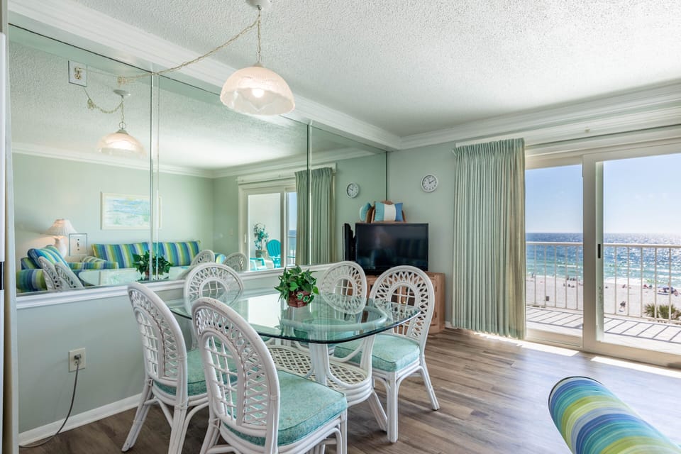 Gulf front dining table