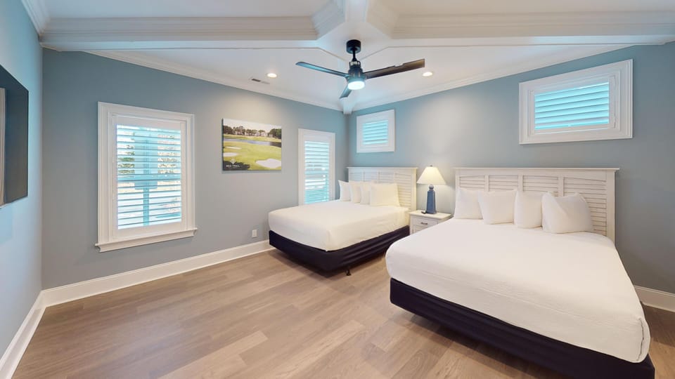 Spacious guest bedroom with a warm, welcoming setup—perfect for friends, family, or extra travelers.
