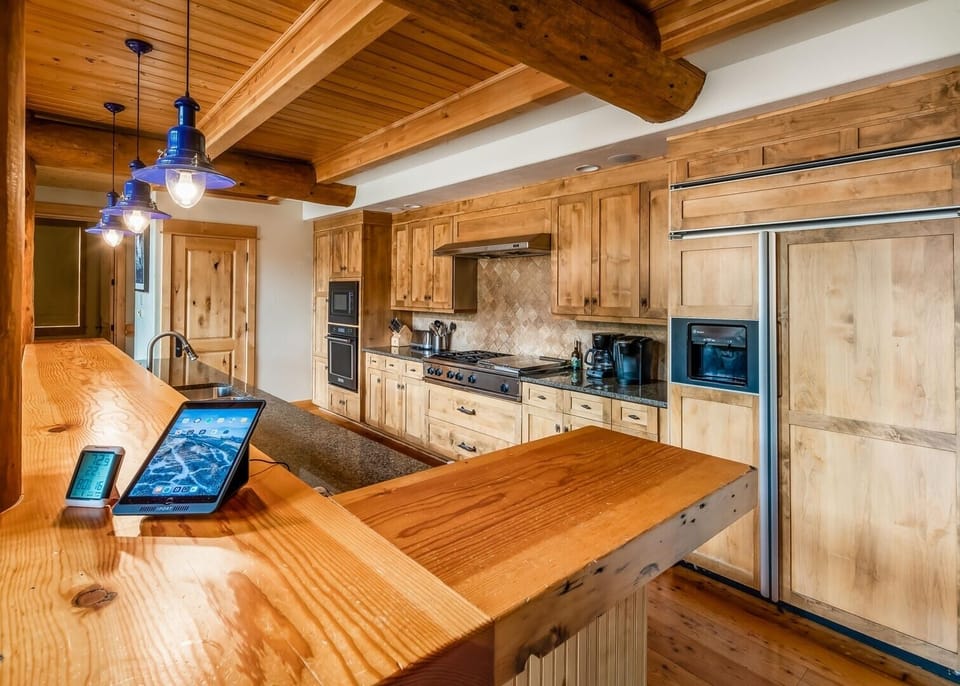 Hardwood, Indoors, Stained Wood, Kitchen, Floor