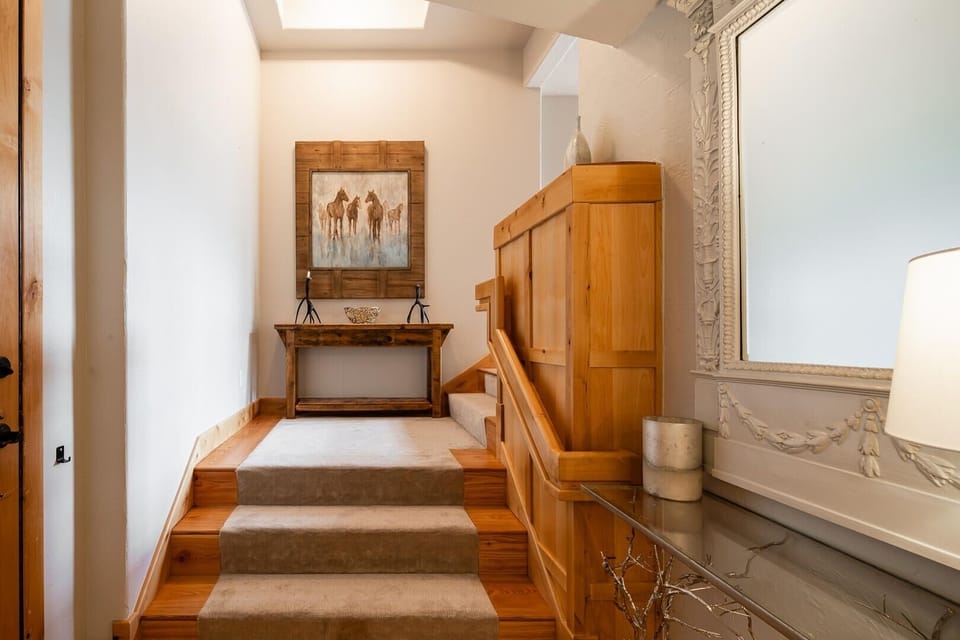 Indoors, Hardwood, Floor, House, Staircase