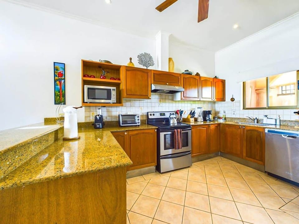 Open Kitchen, stainless Steel appliances