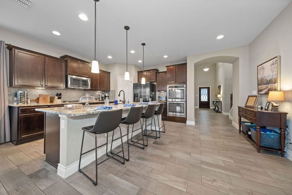Open floor plan provides plenty of room to spread out and enjoy time with family