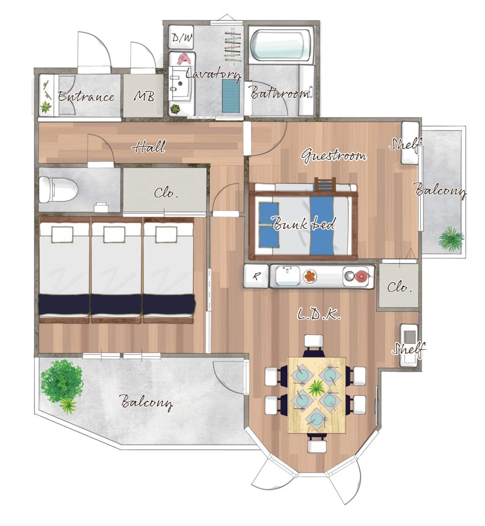 Basic Apartment | 2 bedrooms, WiFi (free)
