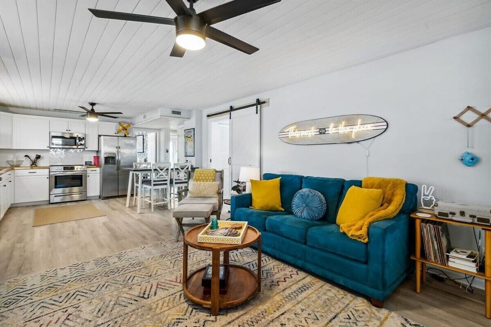 Living Room has Sofa Bed for Convenience