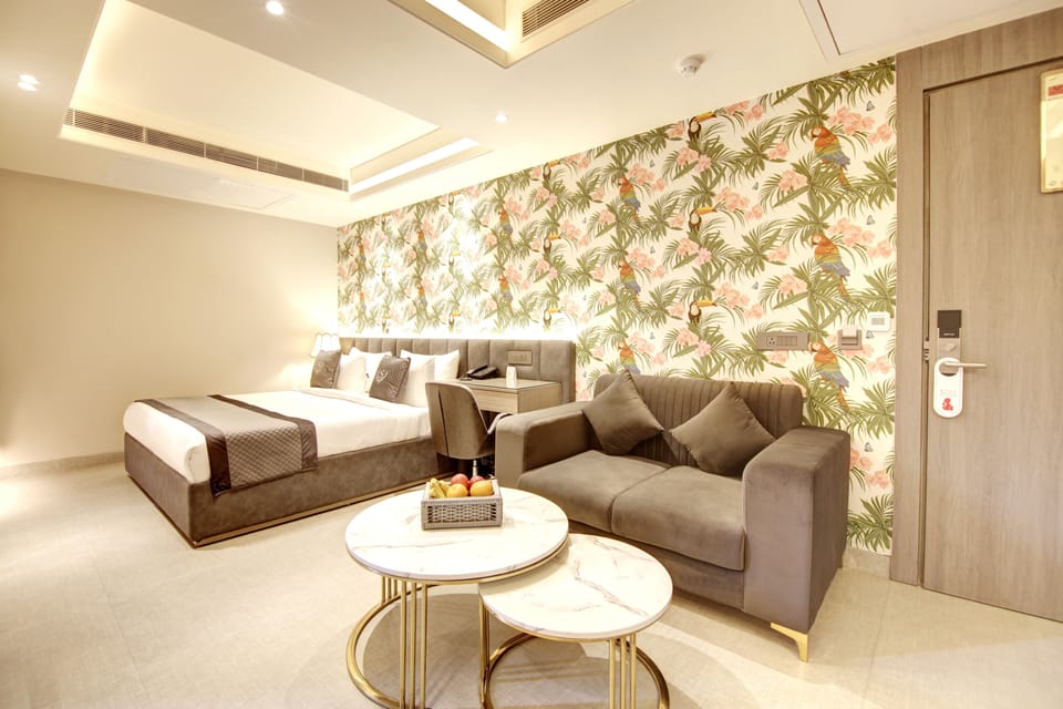 Premium Double Room, City View | In-room safe, soundproofing, iron/ironing board, free WiFi