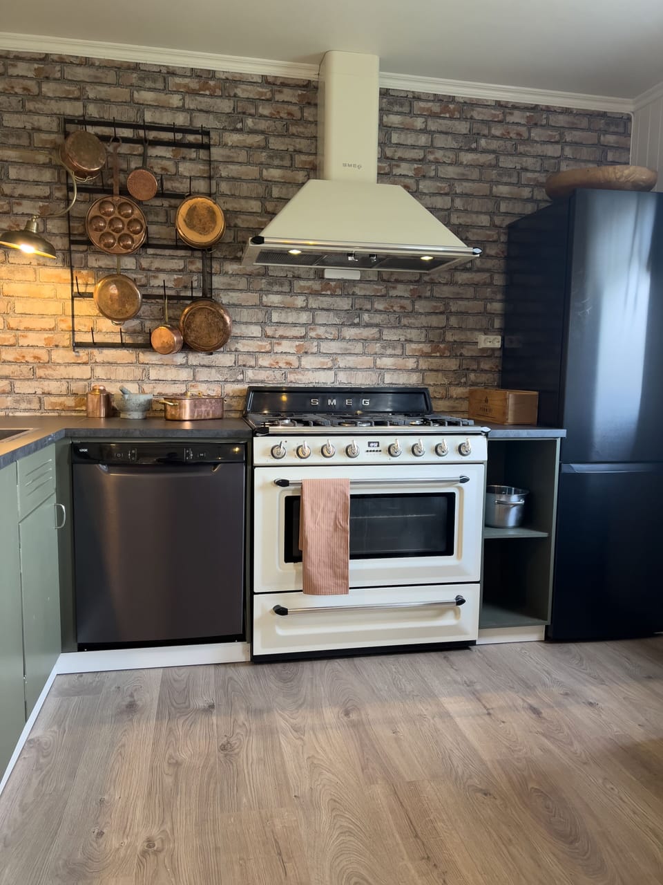 Oven, stovetop, dishwasher, espresso maker
