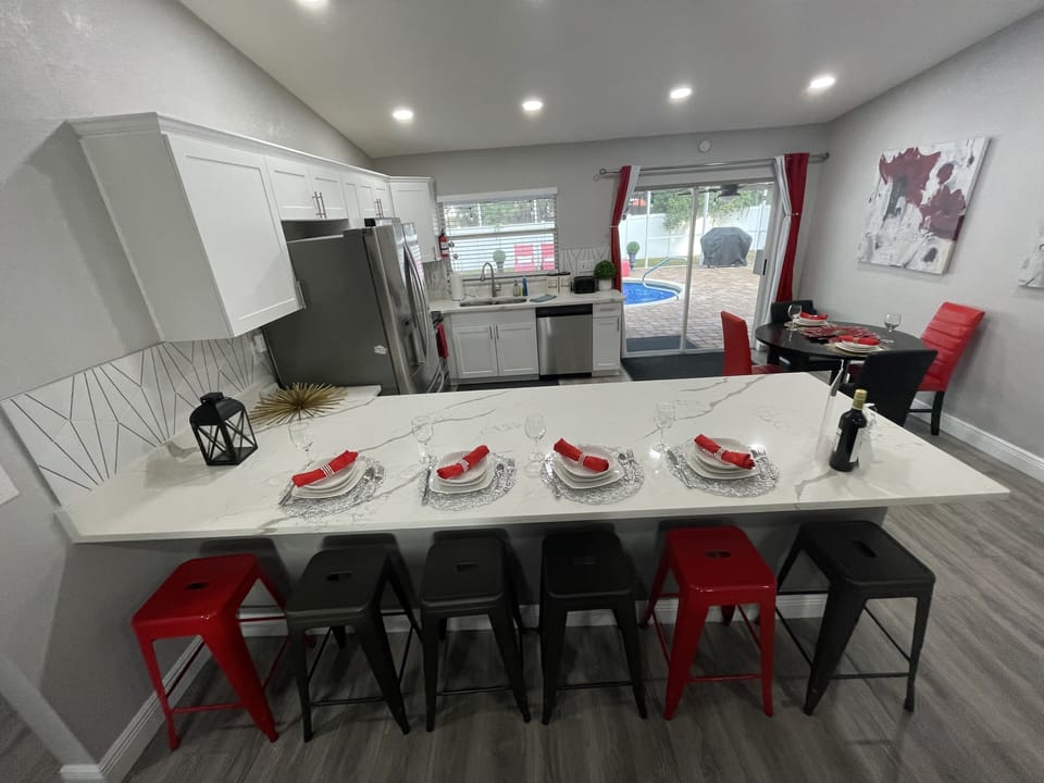 fully stocked kitchen