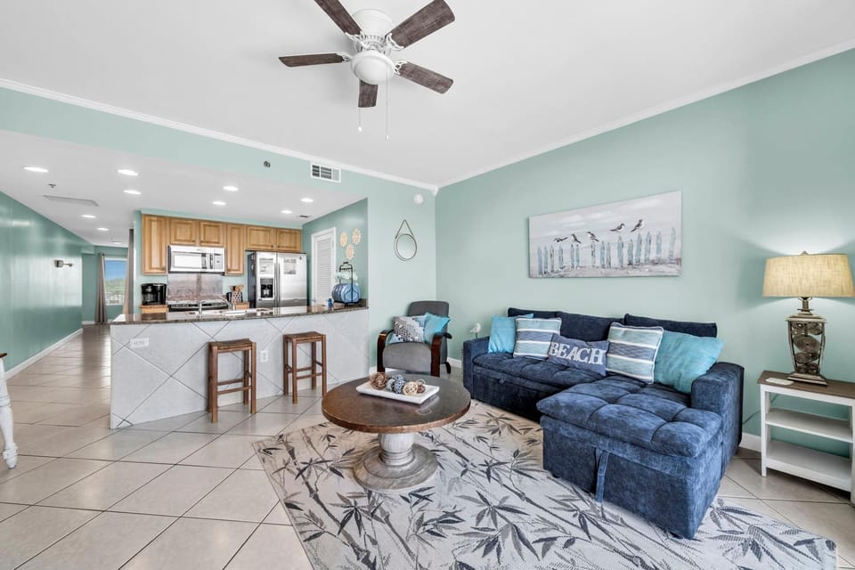 Condo, Multiple Beds (Splash 303E) | Living area | TV