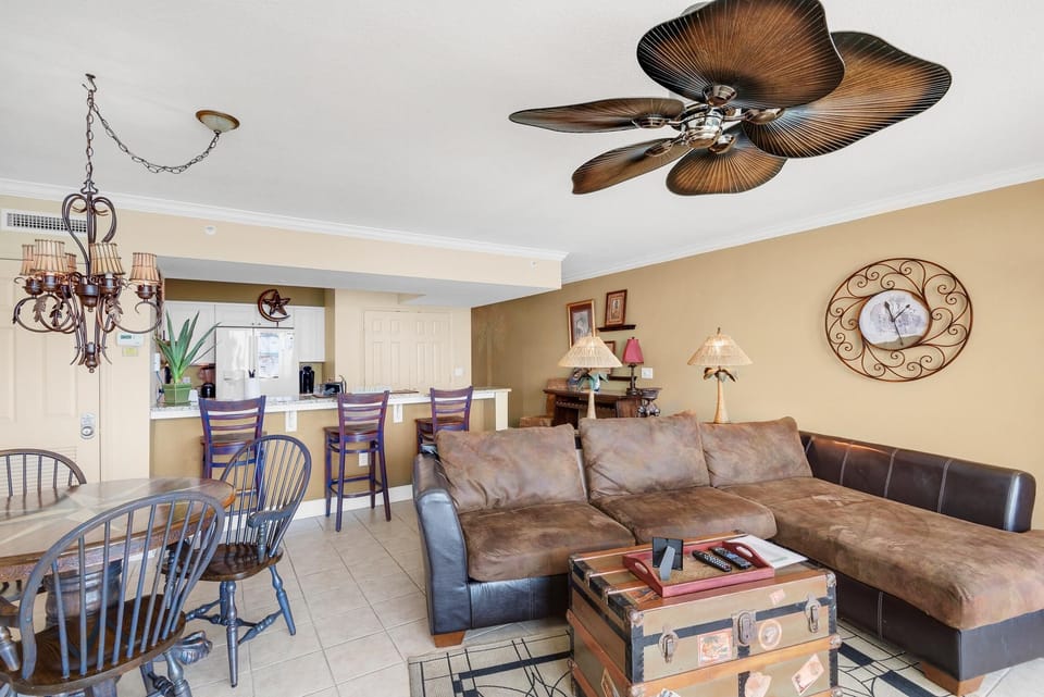 Condo, Multiple Beds (Emerald Beach 1627) | Living area | TV