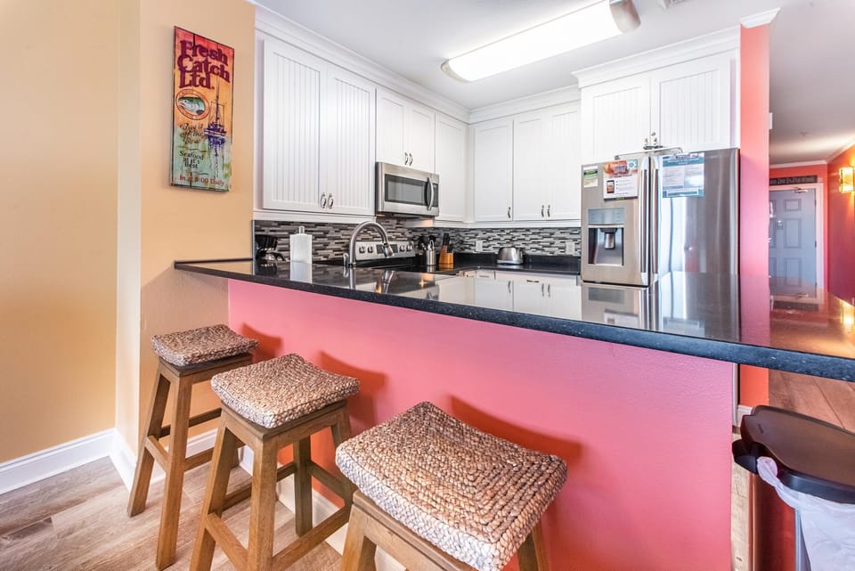 Condo, Multiple Beds (Calypso 2-2304 West) | Private kitchen | Oven, toaster