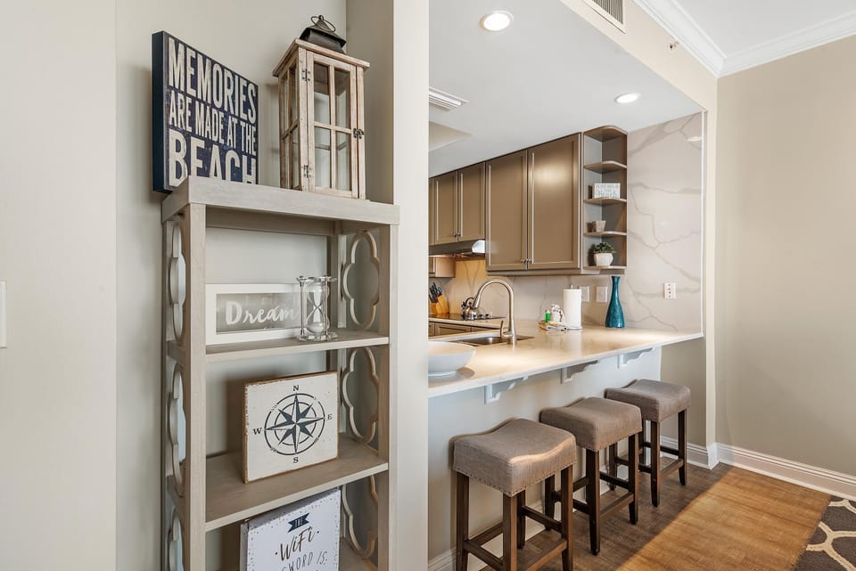 Condo, Multiple Beds (Indigo East 1205) | Private kitchen | Oven, toaster, paper towels