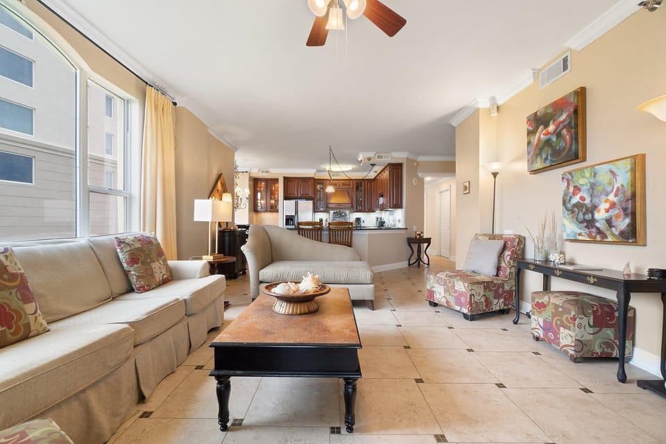 Condo, Multiple Beds (Beach Colony West 2D) | Living area | TV