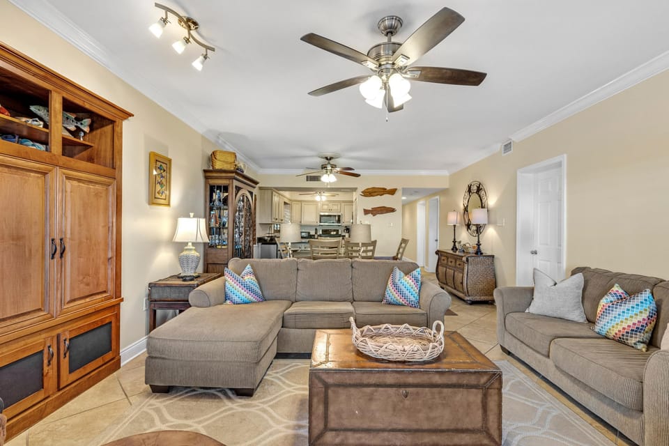 Condo, Multiple Beds (Shipwatch D104) | Living area | TV