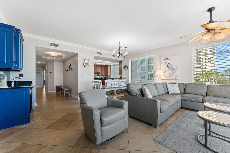Condo, Multiple Beds (Indigo West 301) | Living area | TV