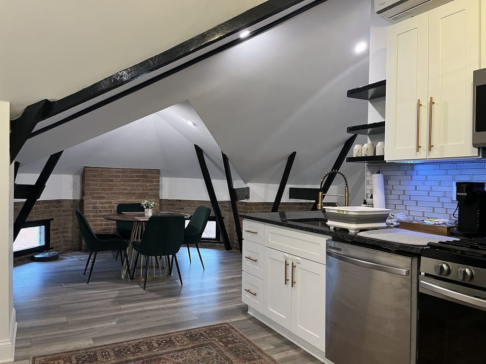 Kitchen towards dining area.