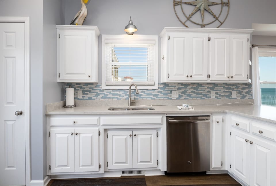 Clean, well equipped kitchen