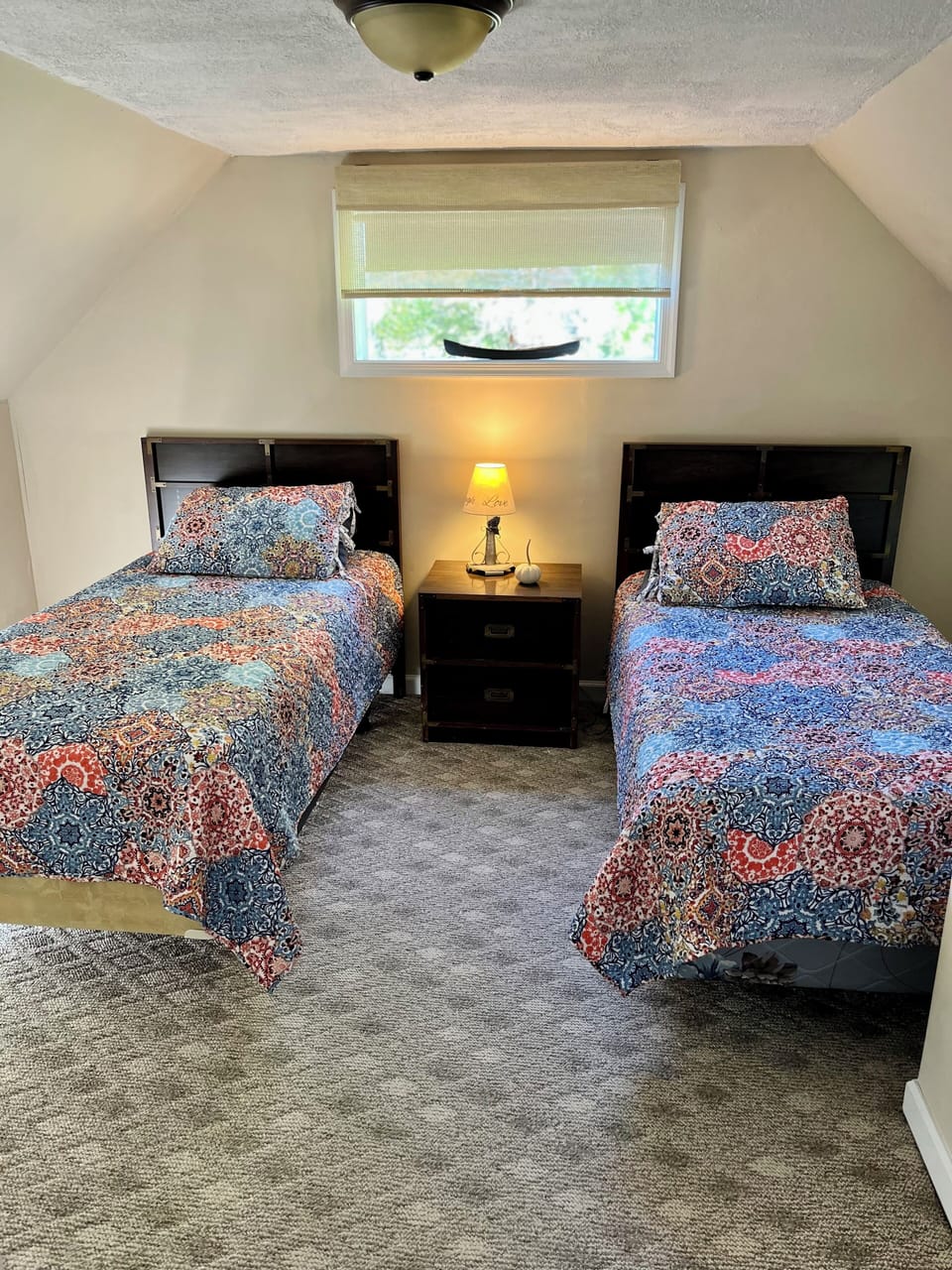 Twin bedroom on the second floor