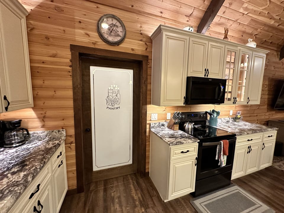 Pantry into kitchen area