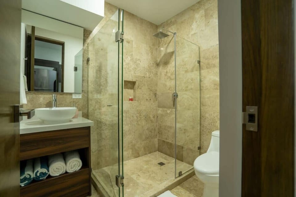 Full bath with a walk-in shower.