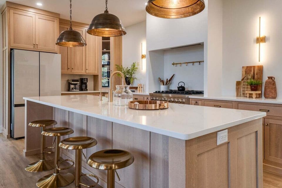 Large kitchen island