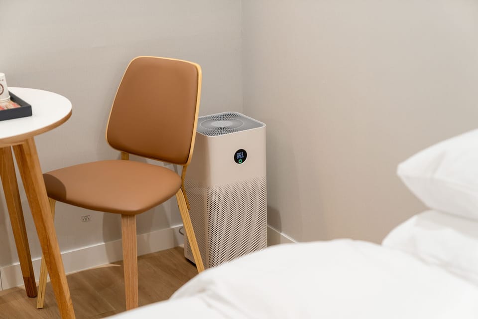 Deluxe Double Room | Premium bedding, desk, laptop workspace, soundproofing