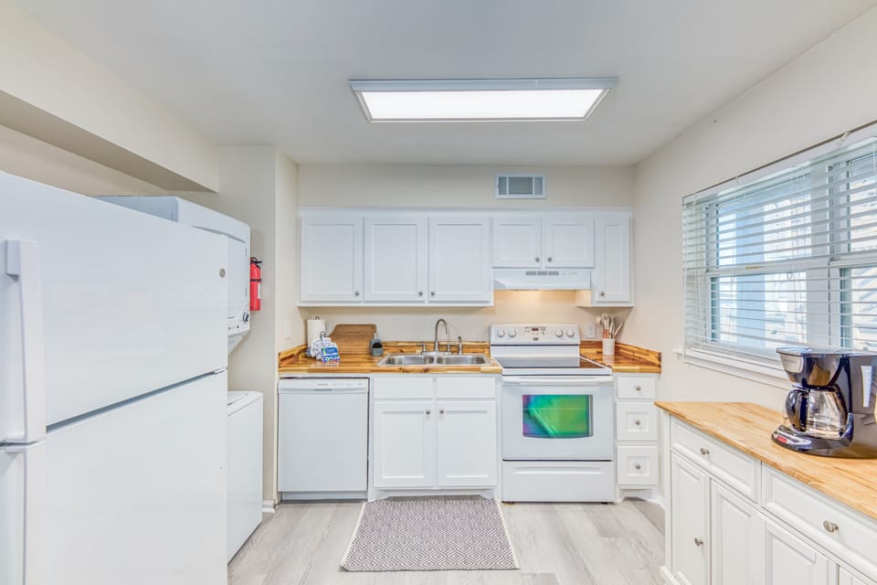 Enjoy cooking a meal in our Fully Stocked Kitchen 