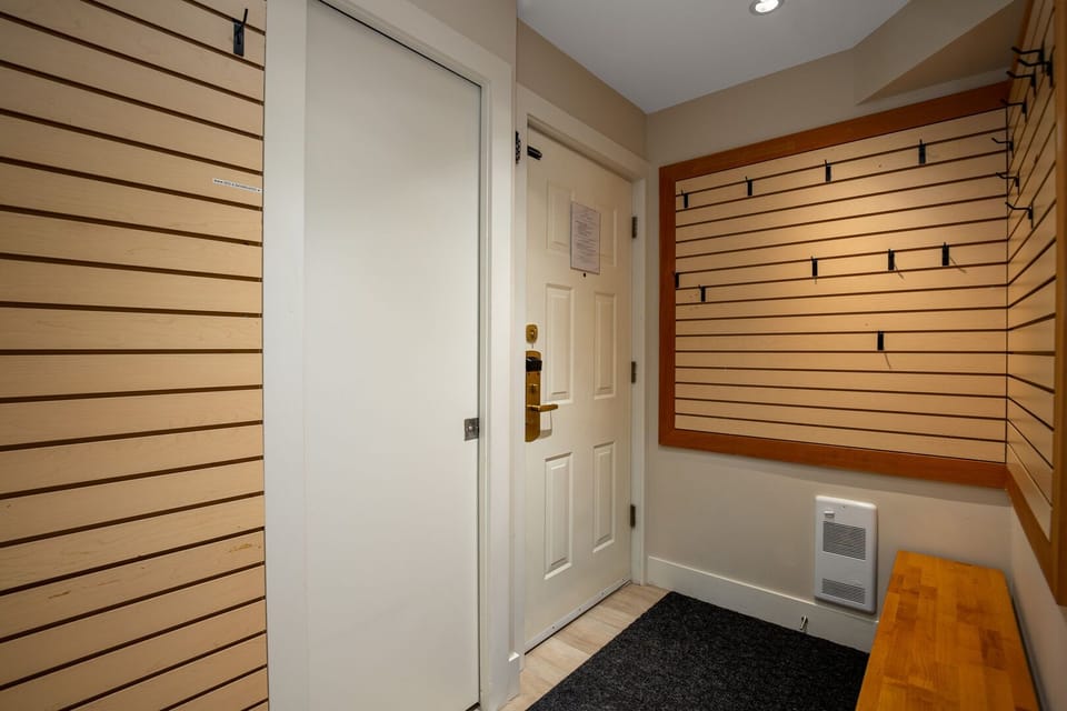 A welcoming entry with space to store your gear and feel right at home.