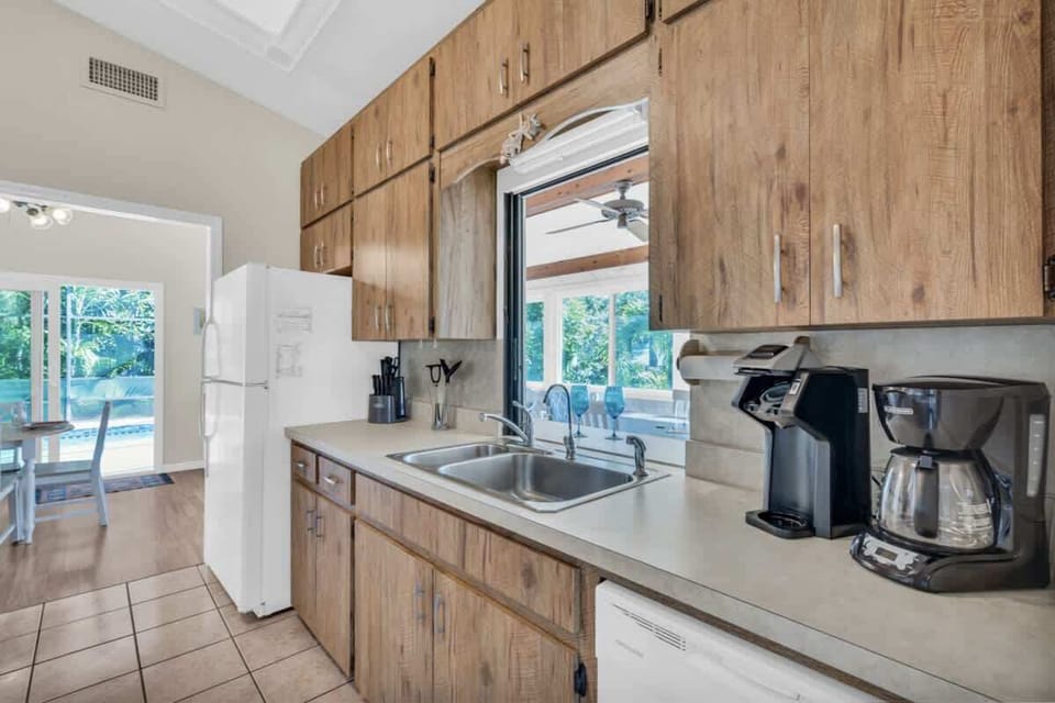 Kitchen with Keurig and Regular Coffee pots