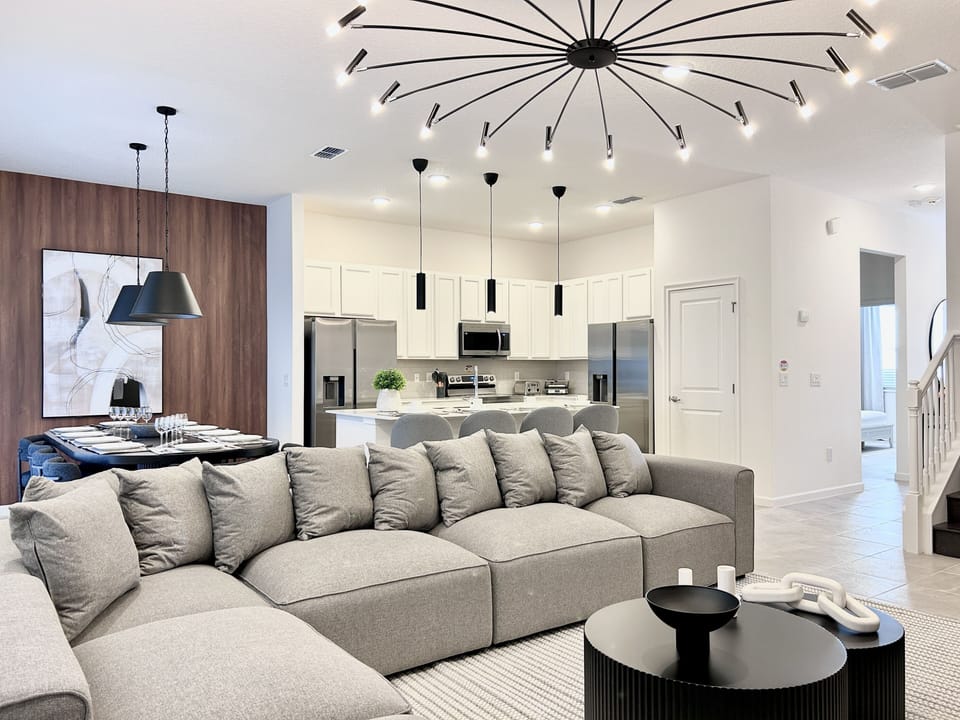 Luminaires add charm and a unique touch to the spaces.