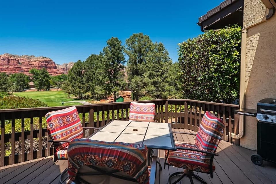 Perfect setting for Alfresco dining or lazy barbeque lunches