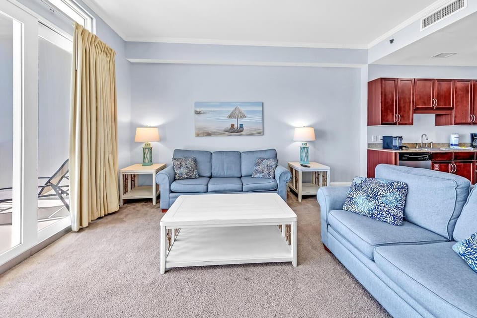 Condo, 1 King Bed with Sofa bed (Laketown Wharf 2017) | Living area | TV