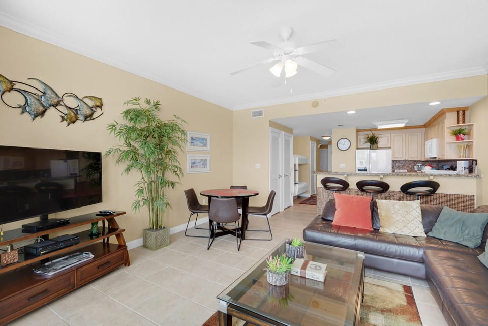 Condo, Multiple Beds (Boardwalk 805) | Living area | TV