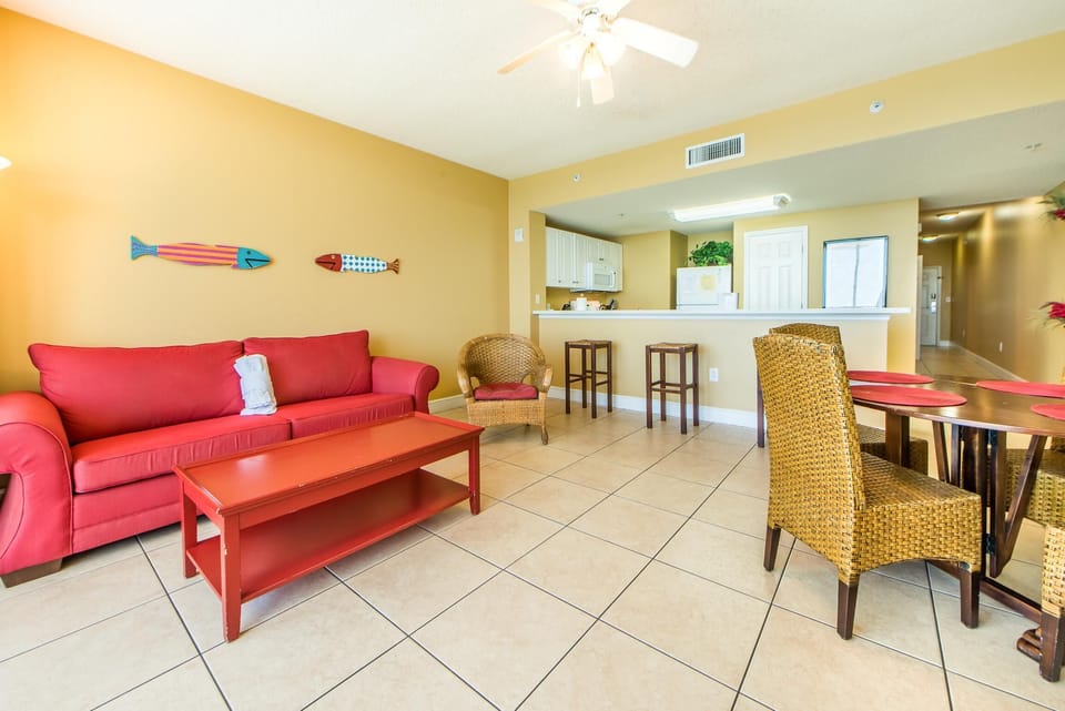 Condo, 1 Queen Bed with Sofa bed (Majestic Beach Towers 1-1706) | Living area | TV