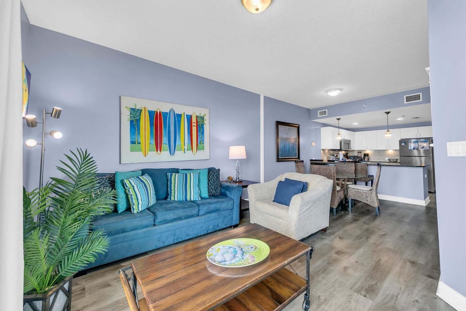 Condo, Multiple Beds (Grand Panama 2-705) | Living area | TV